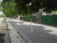 Продолжаются работы по укладке тротуарной плитки на ул.Третьякова(фоторепортаж)