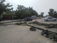 Продолжаются работы по укладке тротуарной плитки на ул.Третьякова(фоторепортаж)